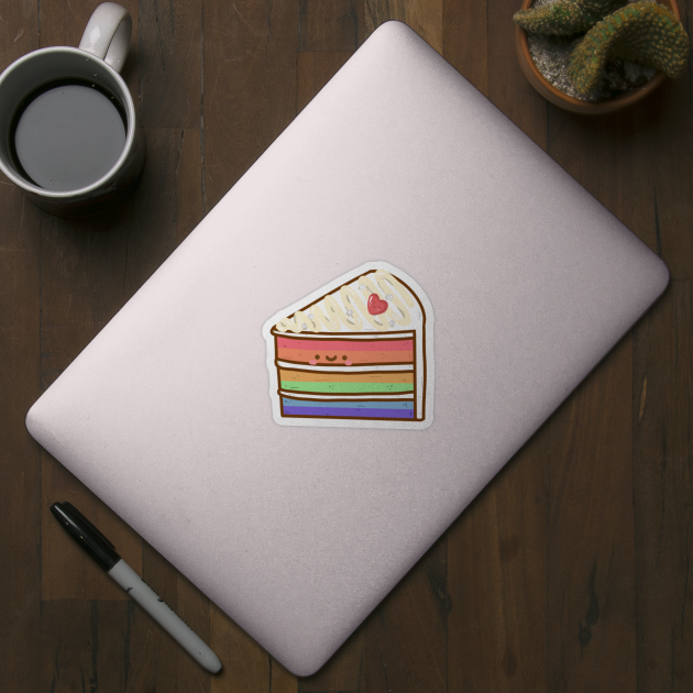 rainbow cake doodle design by Marie.c.doodles